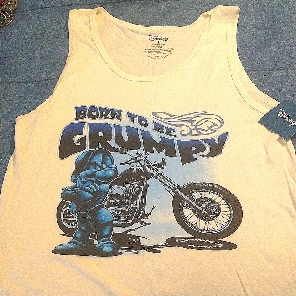 Men's Disney biker tank top NWT